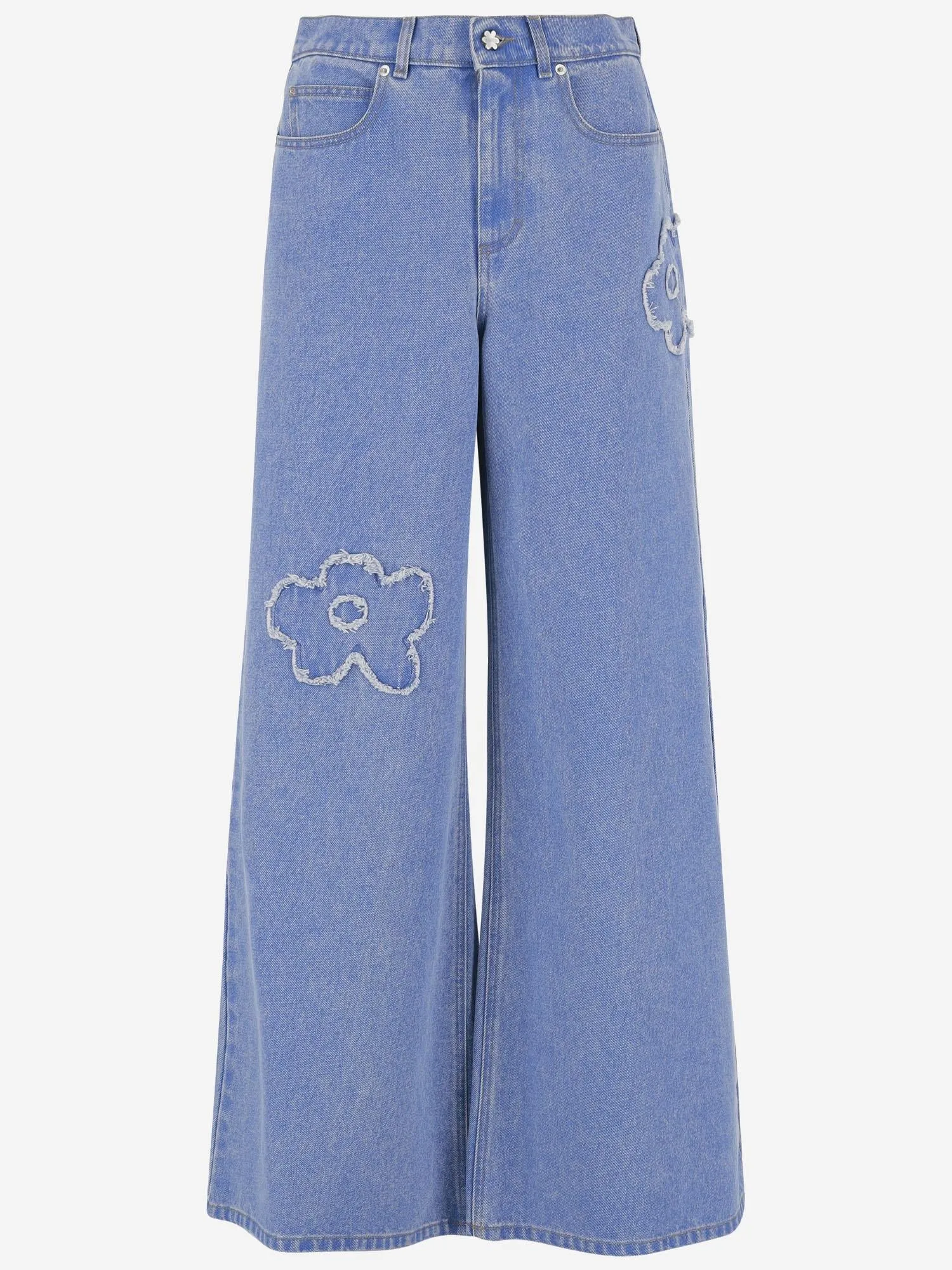 COTTON DENIM JEANS WITH APPLIQUÉS sold by Lord & Taylor