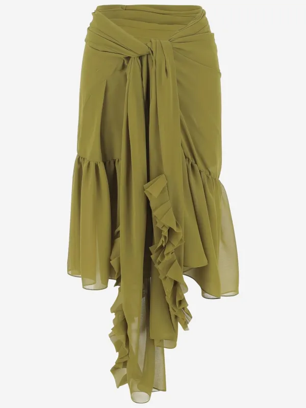 NYLON SKIRT WITH RUFFLES sold by Lord & Taylor