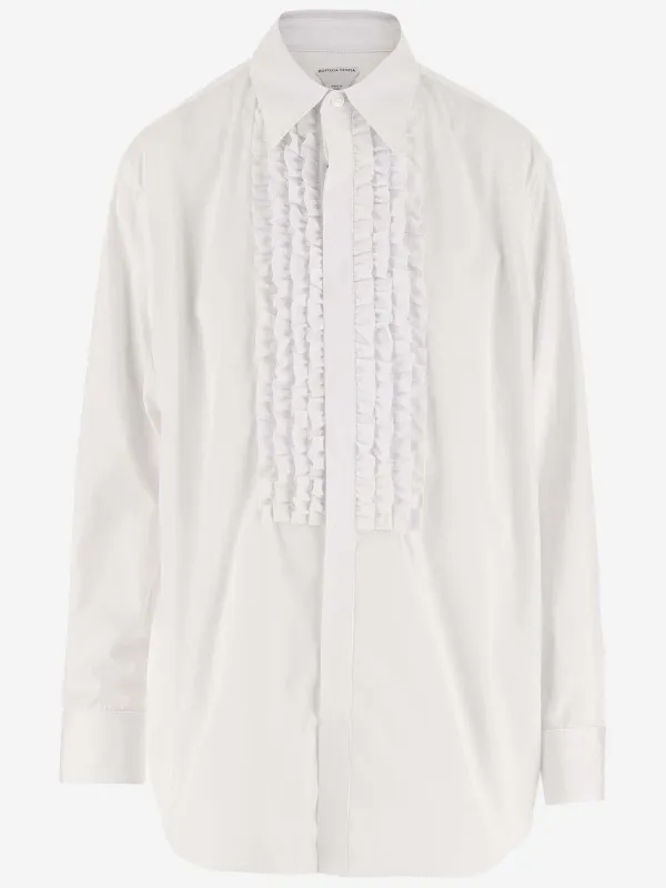 Cotton Shirt with Ruffles sold by Lord & Taylor