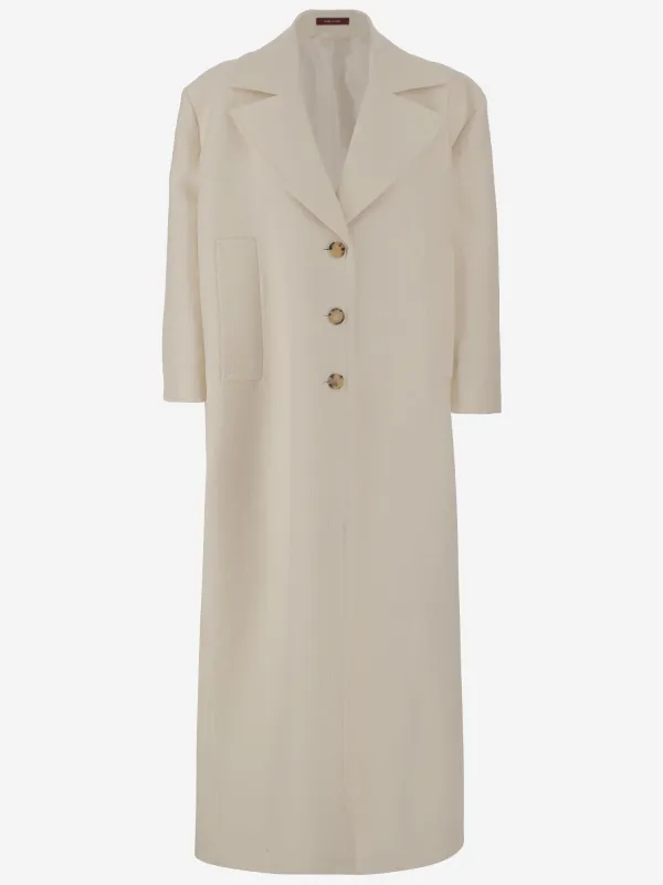 Silk Crepe and GG Wool Coat sold by Lord & Taylor
