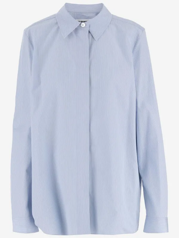 COTTON SHIRT WITH STRIPED PATTERN sold by Lord & Taylor