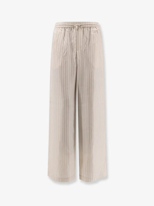 Silk striped trousers sold by Lord & Taylor