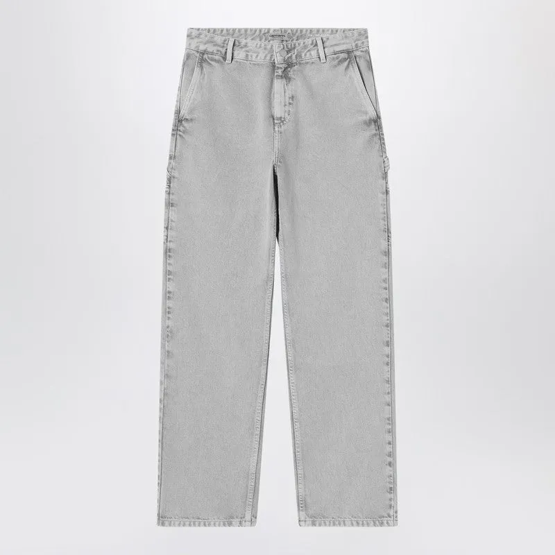 Pierce Pant Straight Black Chalk Wash sold by Lord & Taylor