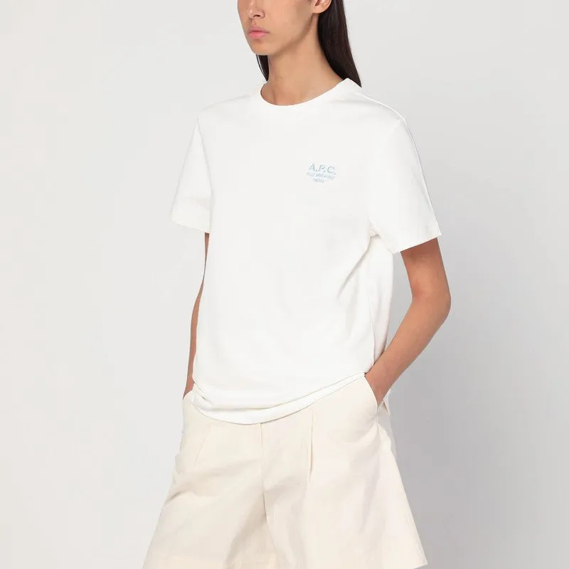 White T-shirt with logo embroidery sold by Lord & Taylor