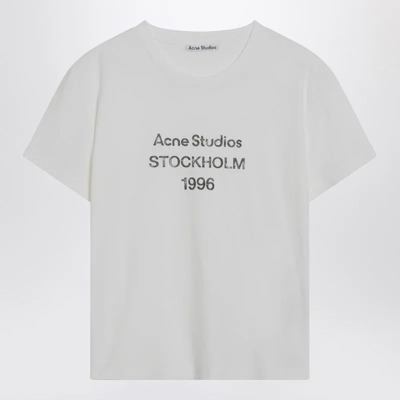 White cotton T-shirt with logo sold by Lord & Taylor