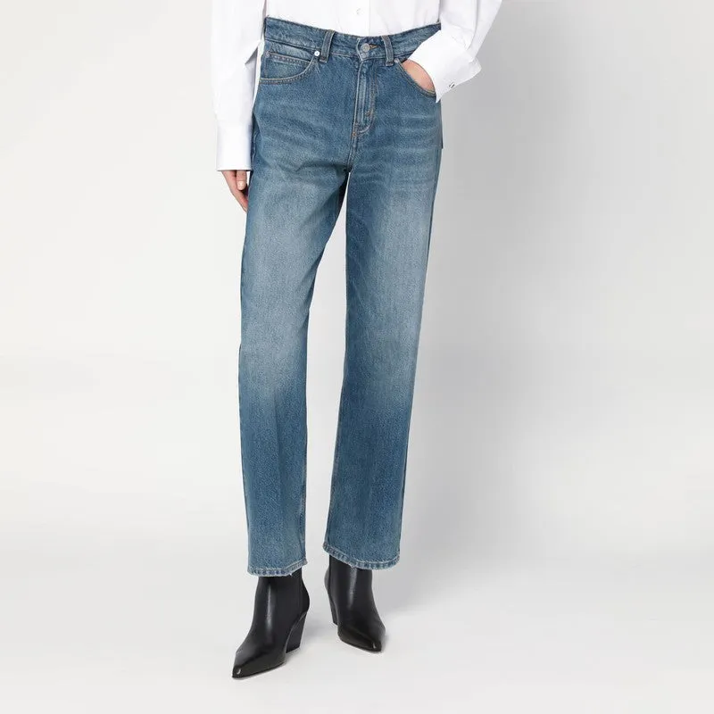 Bearnie jeans in faded blue sold by Lord & Taylor