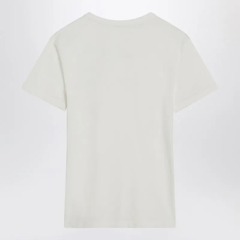 White cotton T-shirt with logo sold by Lord & Taylor product image thumbnail 2
