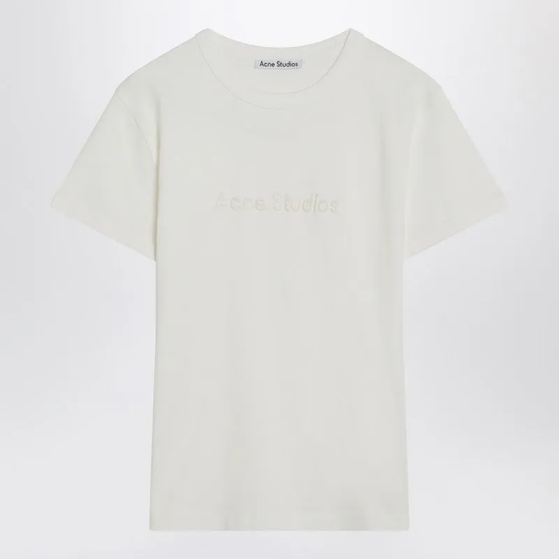 White cotton T-shirt with logo sold by Lord & Taylor