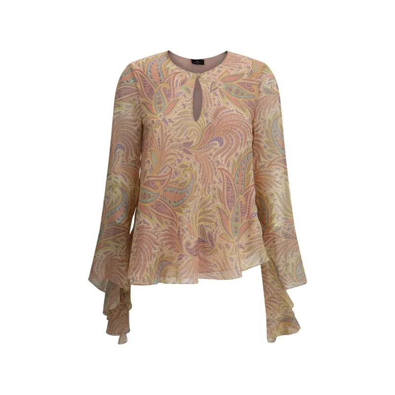Paisley print silk Blouse sold by Lord & Taylor