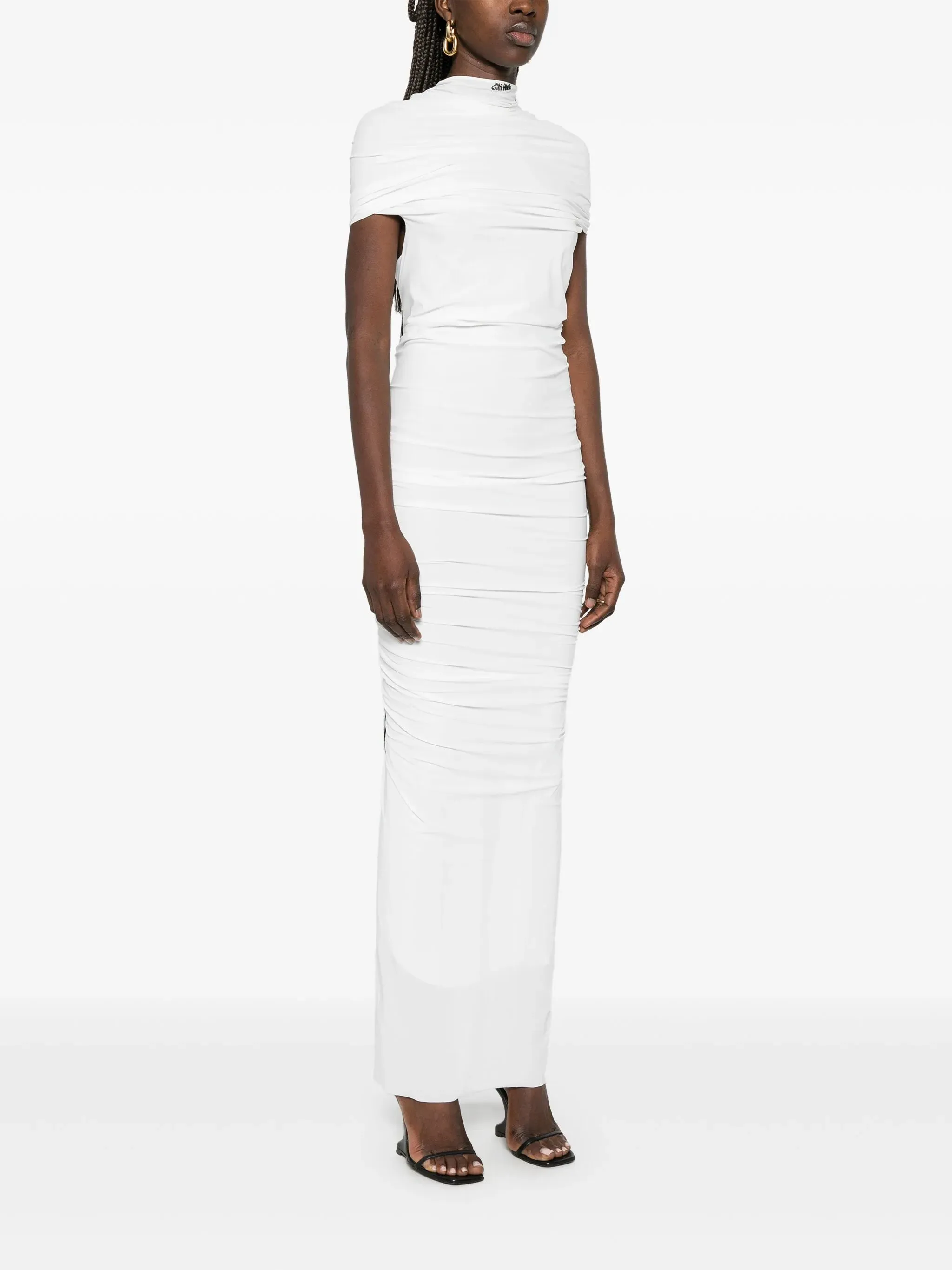 jersey double-layer maxi dress sold by Lord & Taylor product image thumbnail 4