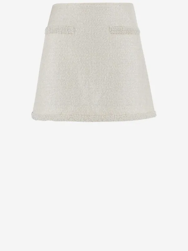 BEADED BOUCLÉ MINI SKIRT sold by Lord & Taylor