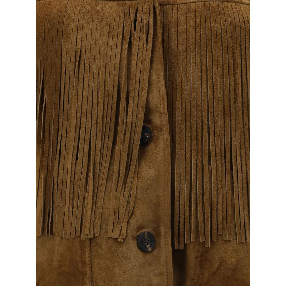 Suede Jacket with fringe sold by Lord & Taylor product image thumbnail 3