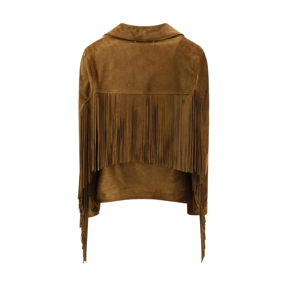Suede Jacket with fringe sold by Lord & Taylor product image thumbnail 2