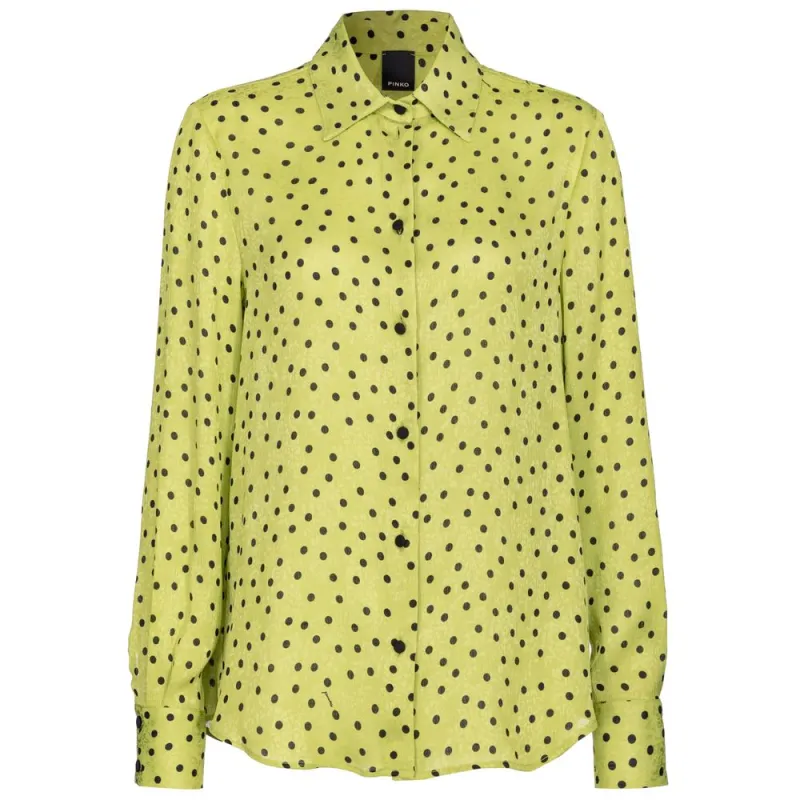 Green Polyester Shirt sold by Lord & Taylor