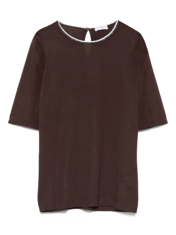 Sweaters Brown made by Brunello Cucinelli