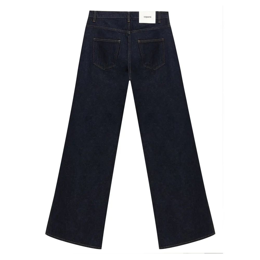 Blue Cotton High-Waisted Jean sold by Lord & Taylor product image thumbnail 2