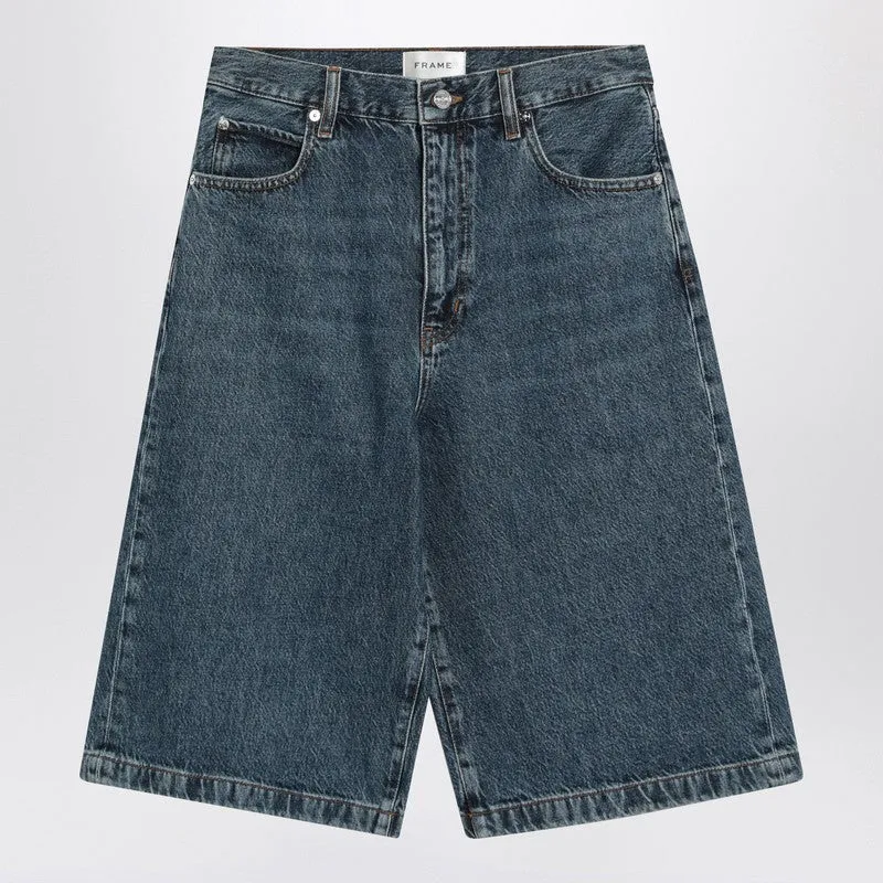 Blue bermuda shorts in regenerated denim sold by Lord & Taylor