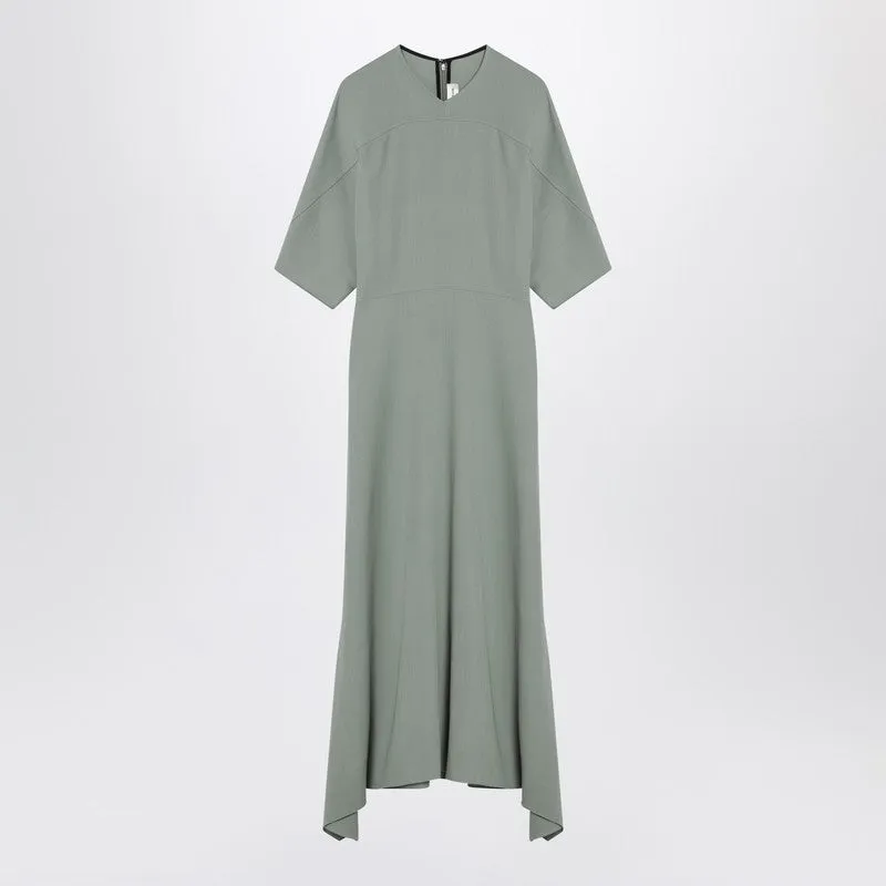 Grey green wool blend midi dress sold by Lord & Taylor