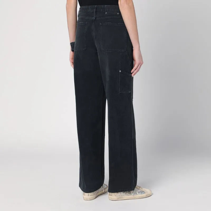 Wide black trousers in denim sold by Lord & Taylor product image thumbnail 2
