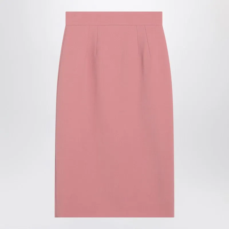 Dolce & Gabbana Dolce&Gabbana Pink wool pencil skirt sold by Lord & Taylor