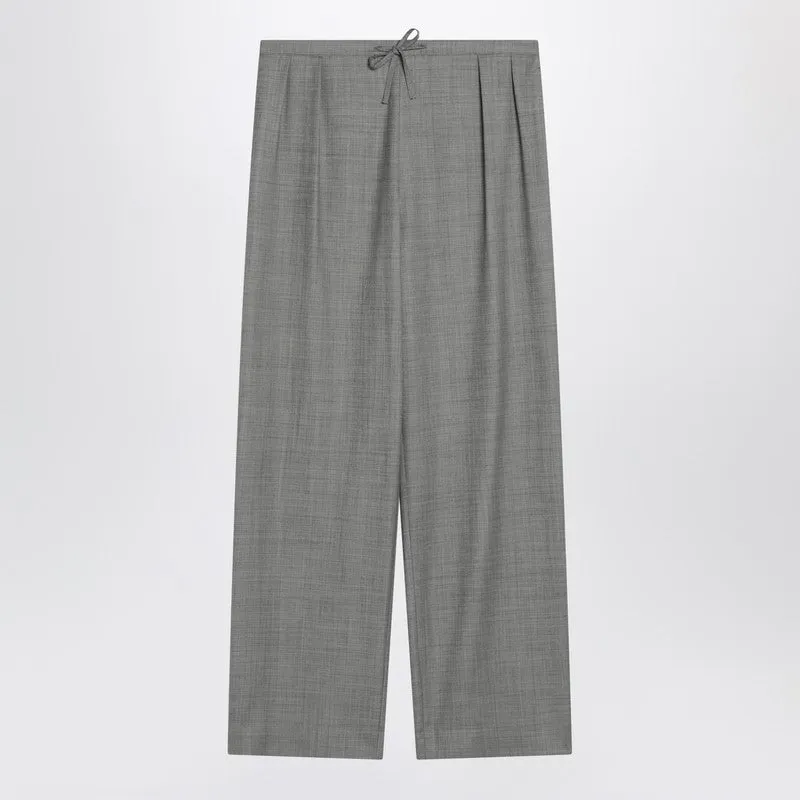 Gray wide pants with drawstring sold by Lord & Taylor