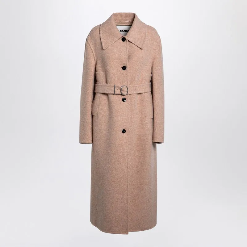 Pink granite wool coat sold by Lord & Taylor