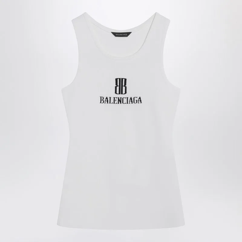 White Nano BB tank top sold by Lord & Taylor