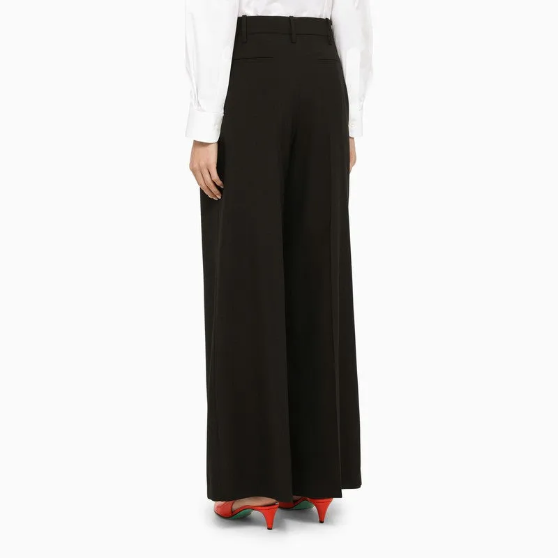 Marni Black wool palazzo trousers sold by Lord & Taylor product image thumbnail 2