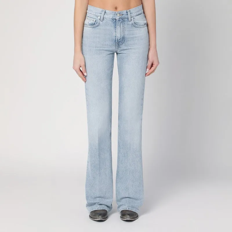 Flora light blue washed jeans sold by Lord & Taylor