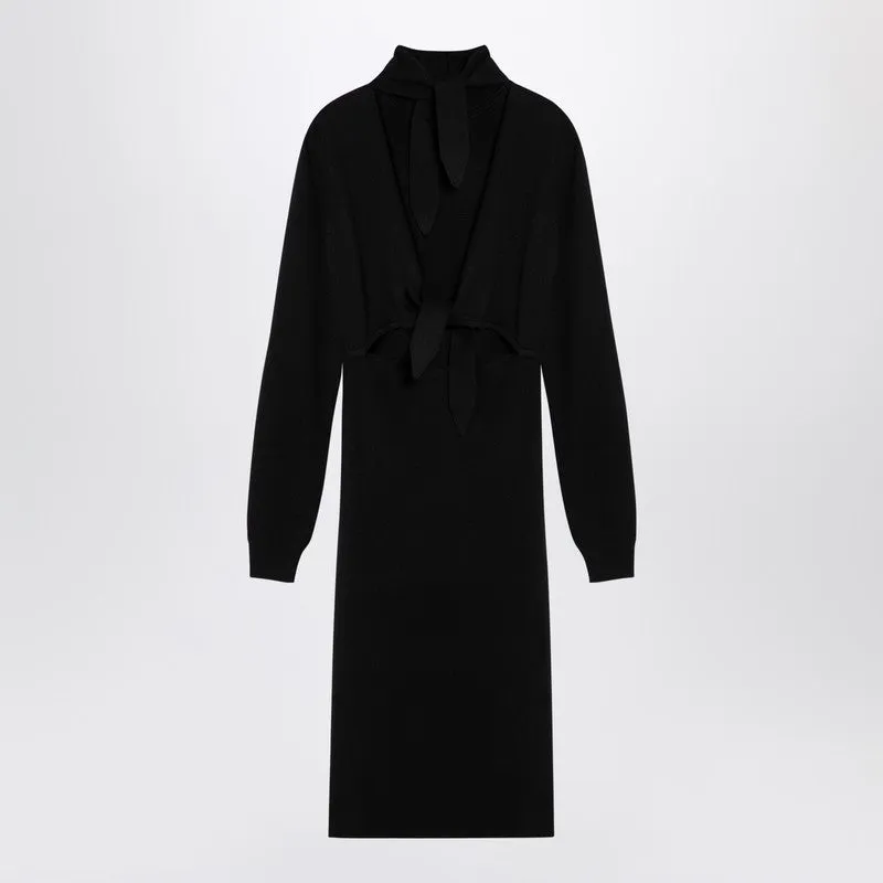 Black wool-blend turtleneck dress sold by Lord & Taylor product image thumbnail 2