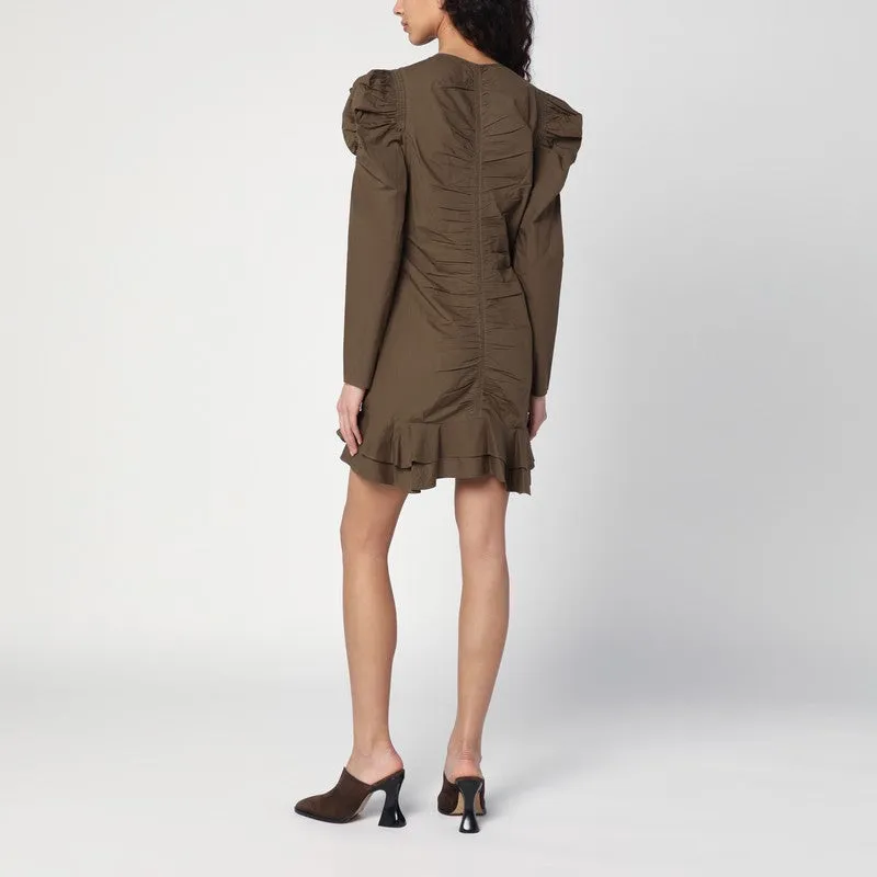 Briali mini dress with green khaki zip sold by Lord & Taylor product image thumbnail 2