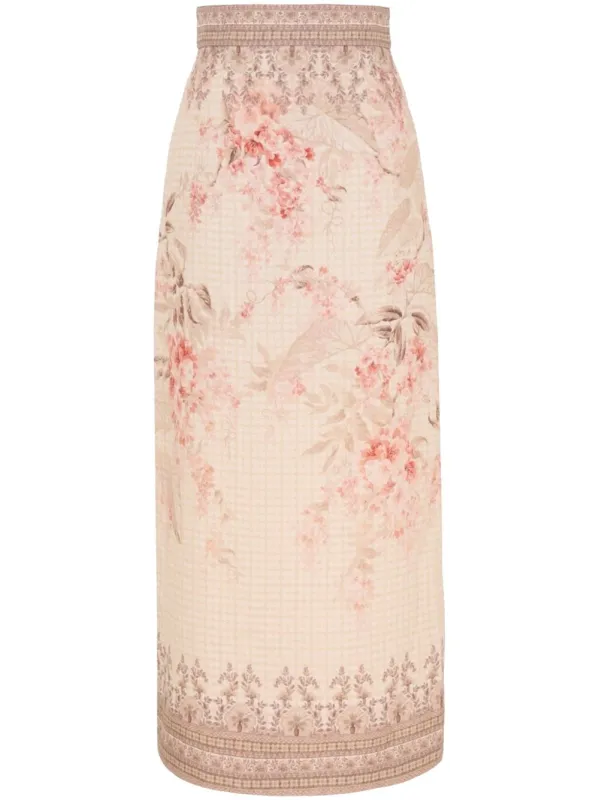 Illuminate Pencil Midi Skirt sold by Lord & Taylor