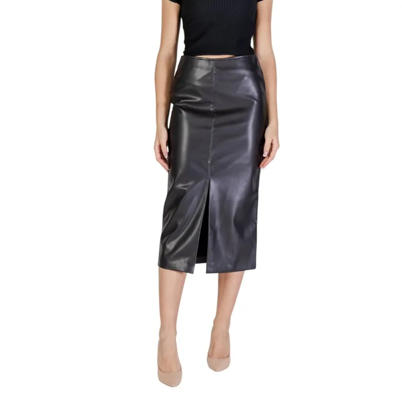 Black Polyester Skirt sold by Lord & Taylor