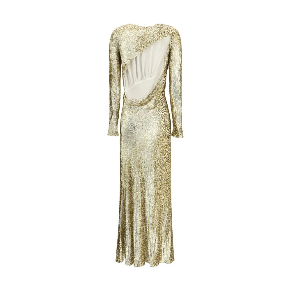 Gold thread long Dress sold by Lord & Taylor product image thumbnail 2