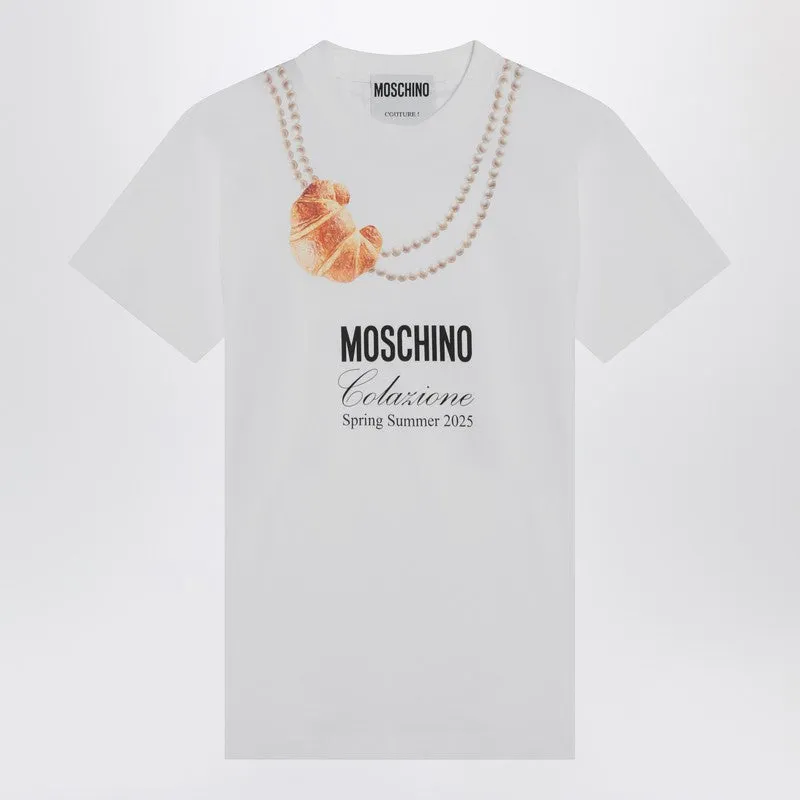 white Moschino Breakfast T-shirt sold by Lord & Taylor