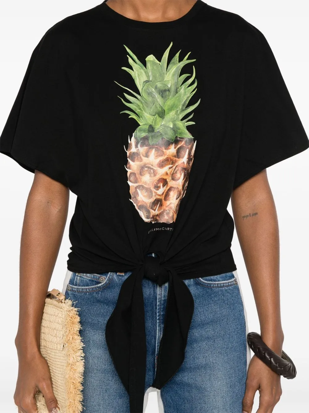 Pineapple Tie-front Cotton T-Shirt sold by Lord & Taylor product image thumbnail 5