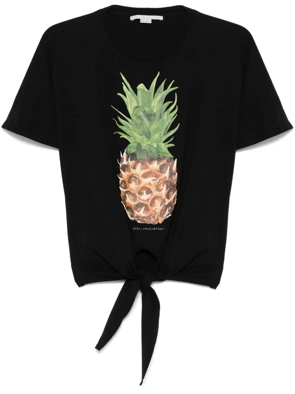 Pineapple Tie-front Cotton T-Shirt sold by Lord & Taylor