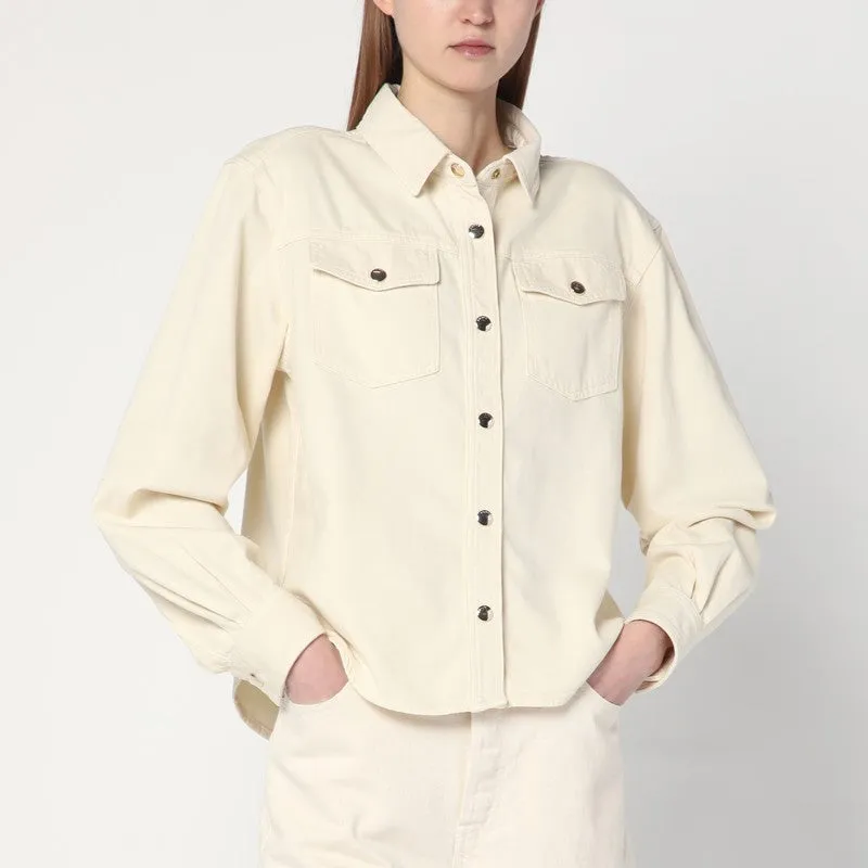 Butter-coloured denim shirt sold by Lord & Taylor