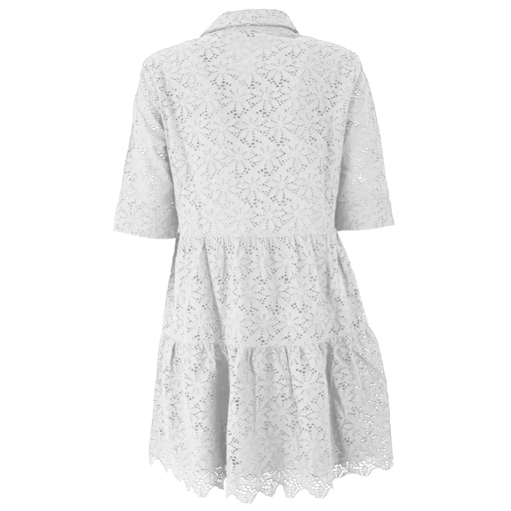 White Cotton Dress sold by Lord & Taylor product image thumbnail 2
