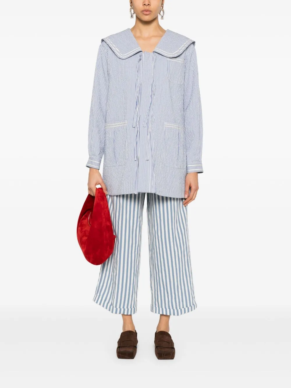 WHITE SAND Trousers Clear Blue sold by Lord & Taylor product image thumbnail 4