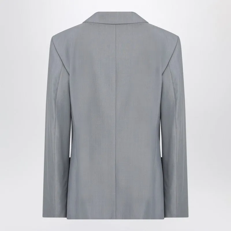 LEMAIRE Grey mélange double-breasted jacket sold by Lord & Taylor product image thumbnail 2