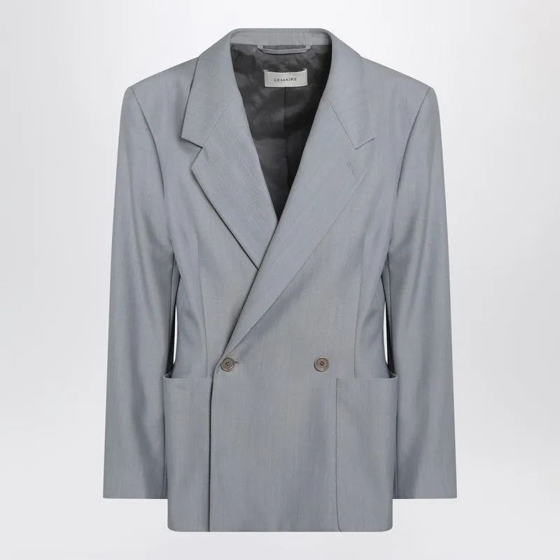 LEMAIRE Grey mélange double-breasted jacket sold by Lord & Taylor