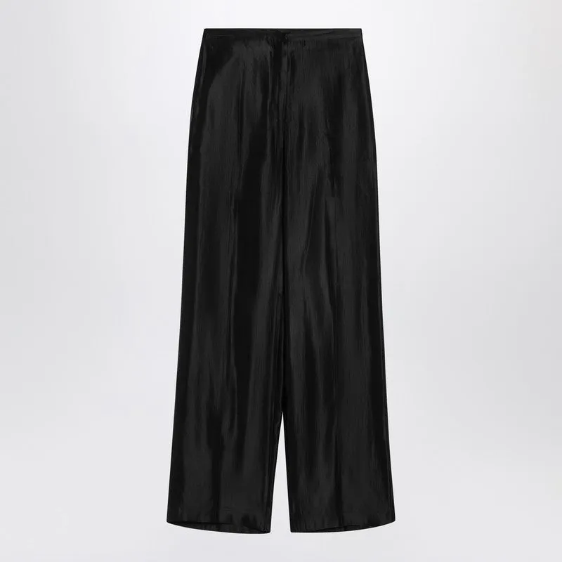 Wide black trousers in linen and silk sold by Lord & Taylor