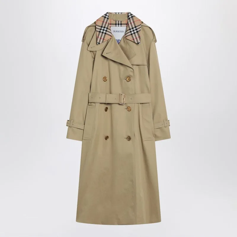 Castleford double-breasted trench with Check collar sold by Lord & Taylor
