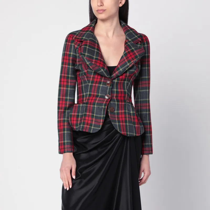 Drunken jacket with tartan wool pattern sold by Lord & Taylor