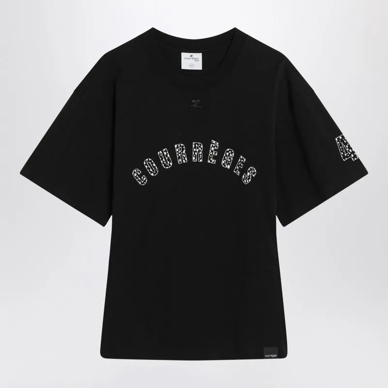 Courrèges black T-shirt with logo sold by Lord & Taylor