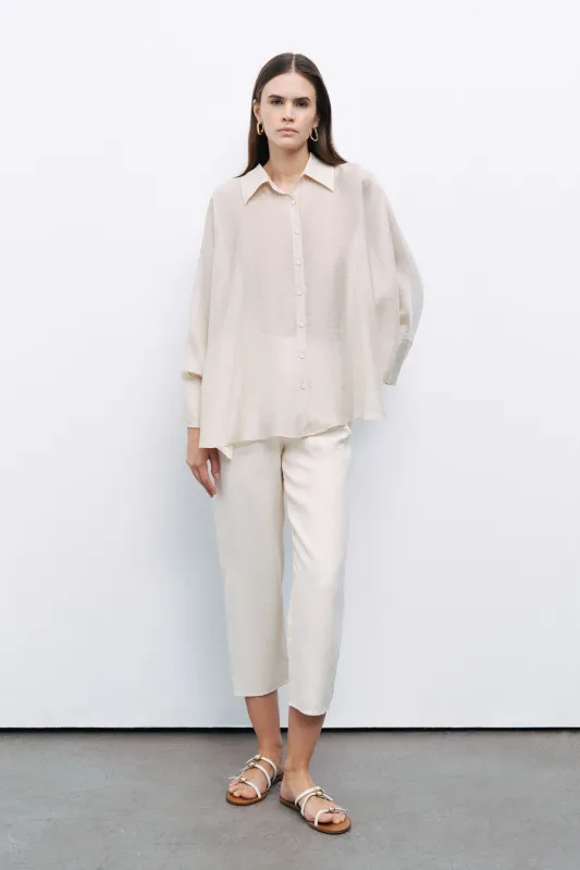 Beige Embroidered Detailed Shirt sold by Lord & Taylor