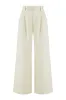 Ecru Wide-Leg Linen Pants sold by Lord & Taylor