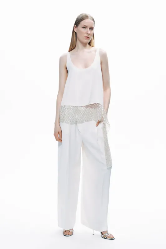 Ecru Tie Detail Blouse sold by Lord & Taylor