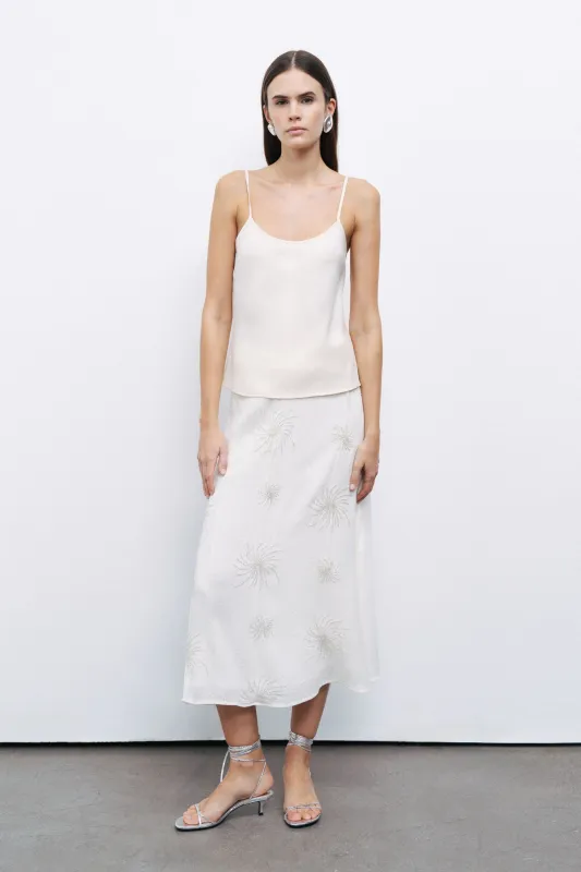 Ecru Rope Strap Woven Blouse sold by Lord & Taylor